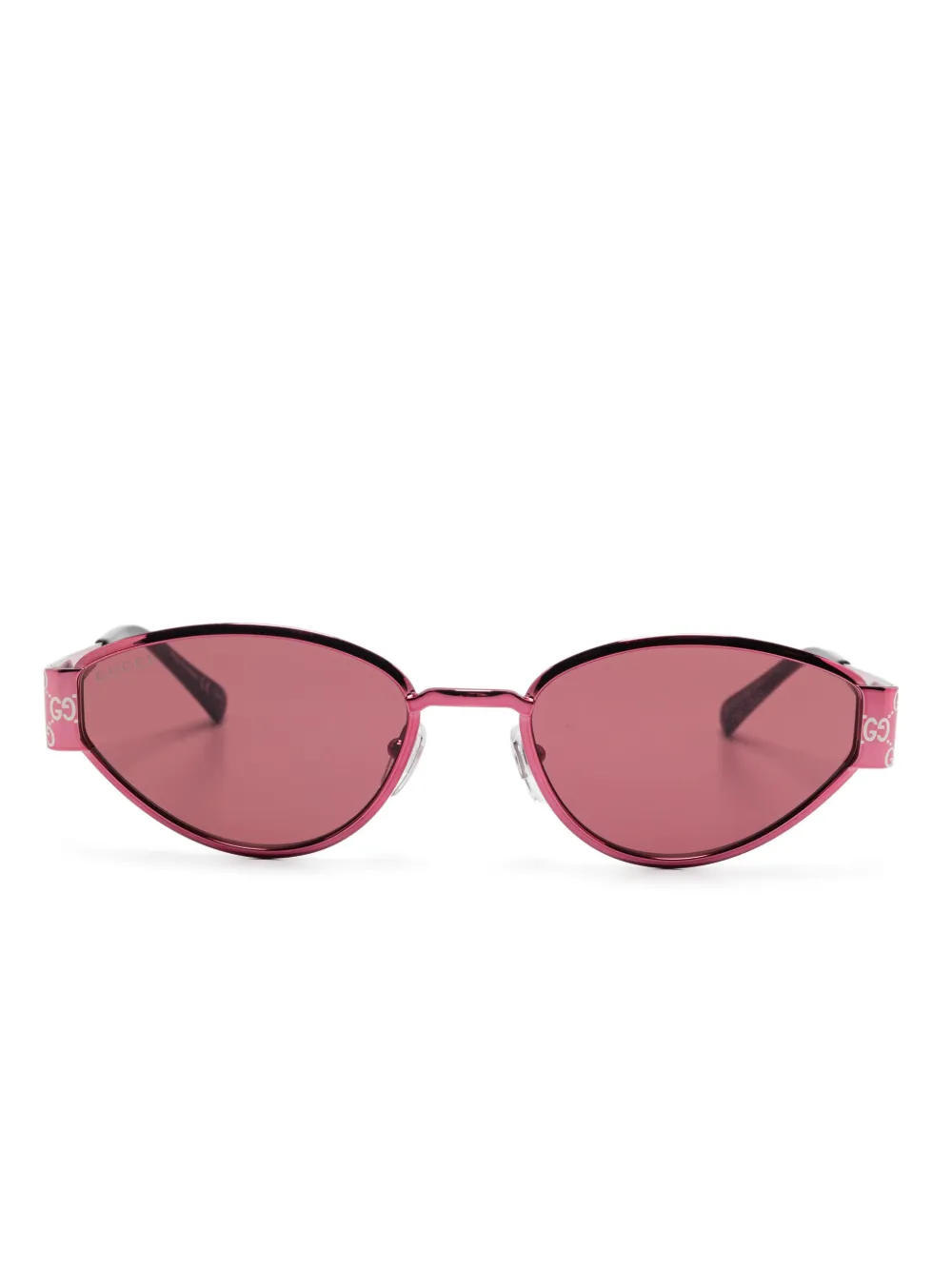 Gucci Eyewear oval-frame sunglasses - Rosa