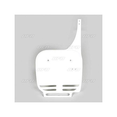 Ufo Plast Portanumero Anteriore Bianco Kawasaki Kx 60 1984-2004