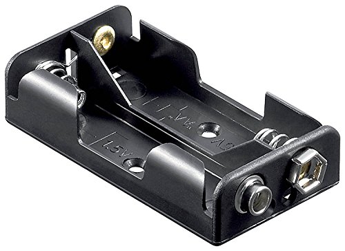 Goobay Set Di 3 Supporti Per Batteria 2 X Aa (Mignon) Connettore 9V