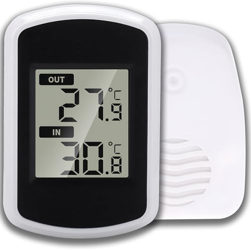 Retoo Termometro Digitale, Termometro Per Interni, Termometro Per Ambiente, Monitor Della Temperatura Per La Casa, Per Soggiorno, Garage O Serra, Term