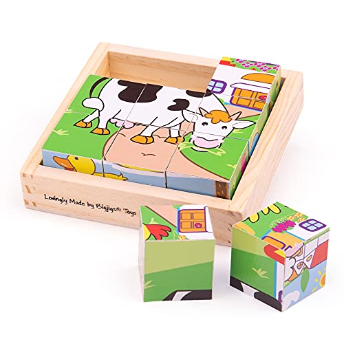 Bigjigs Toys Puzzle In Cubi Animali