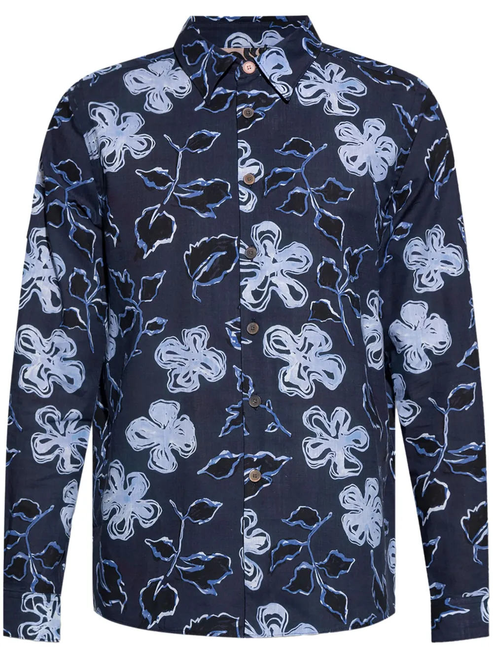 PS Paul Smith floral-print shirt - Blu
