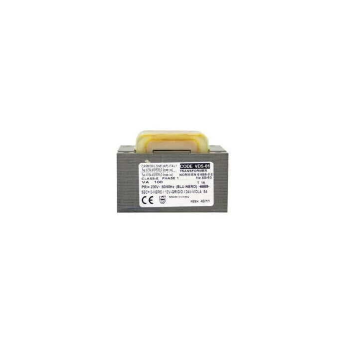 Alimentatore trasformatore lamellare 150va-220 230 vac - 24vac dieffematic 478/p