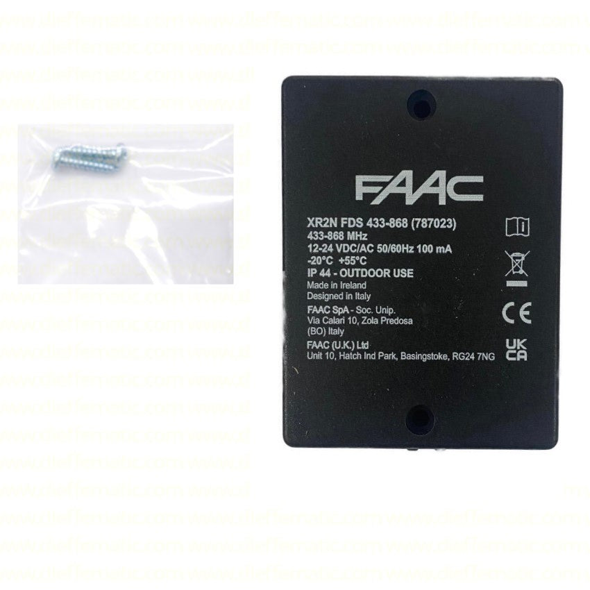 Ricevente esterna 2 canali faac xr2n 433 868 787023 ds slh rc 2 ch originale
