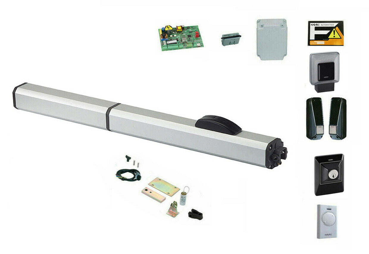 Faac 400 sb 230v anta 4 mt kit automazione cancello battente automatico 104206