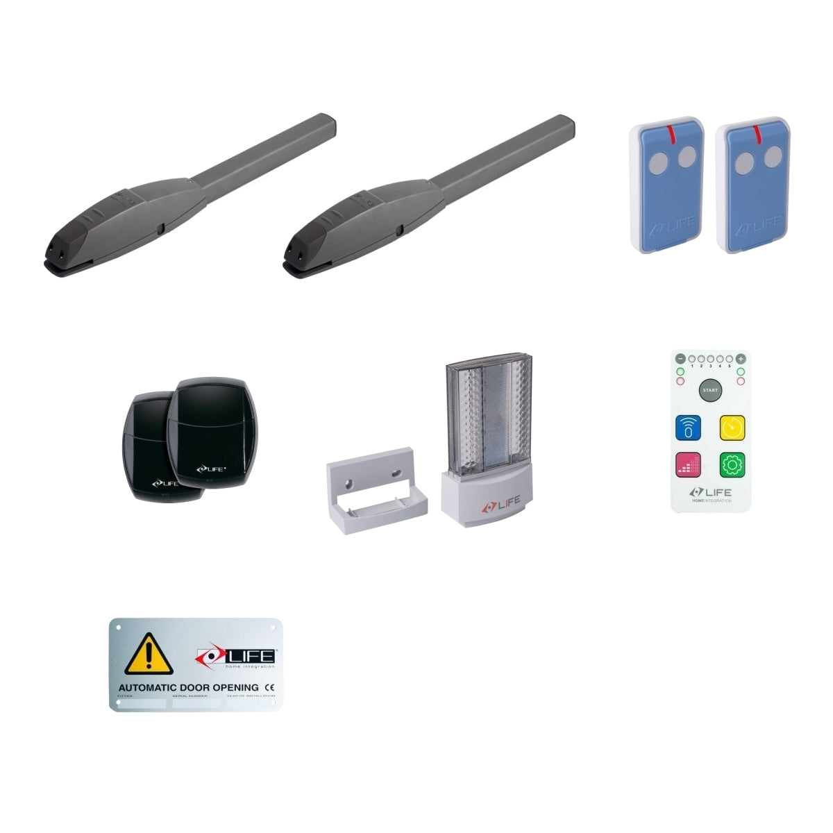 Kit per cancello a battente life setup op3 skyline uni dl 042 1kt0300001 nuovo