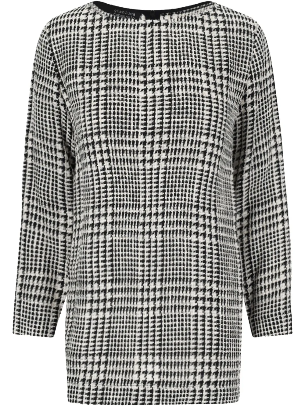 Gianluca Capannolo tartan check mini dress - Bianco