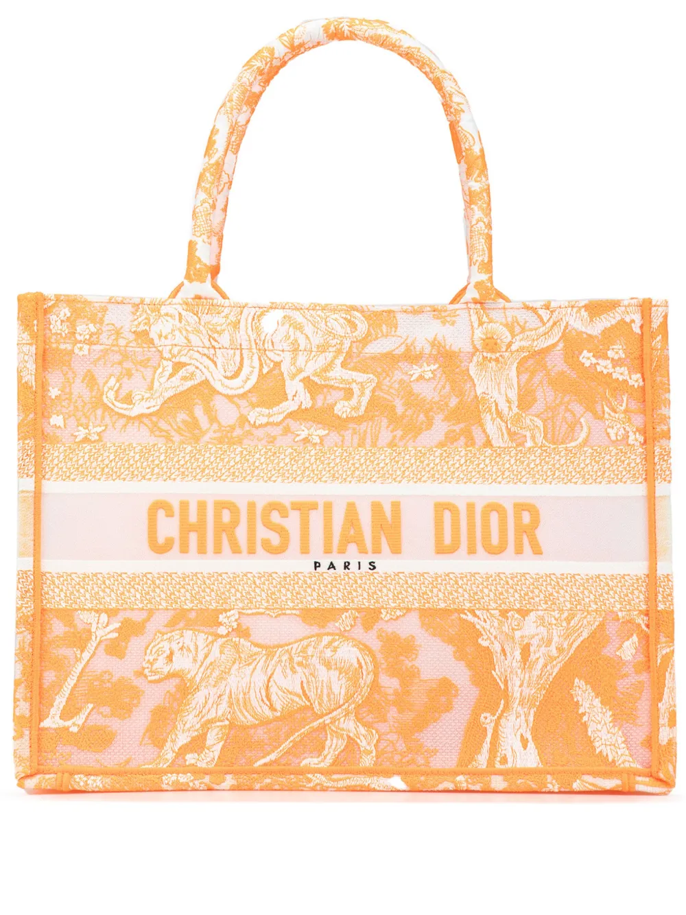 Christian Dior Pre-Owned 2022 Medium Toile de Jouy Book tote bag - ORANGE