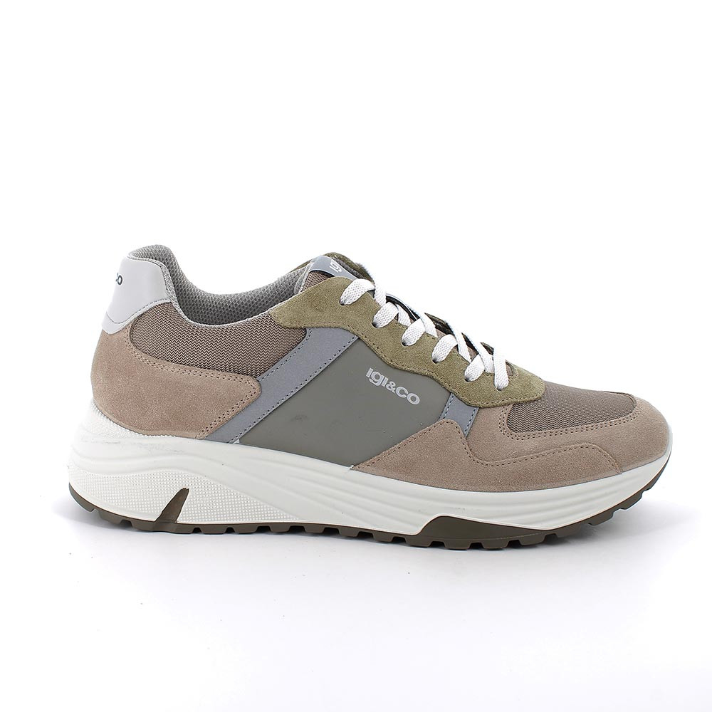 Sneakers da uomo beige-fango, Taglia 40 - IgieCo