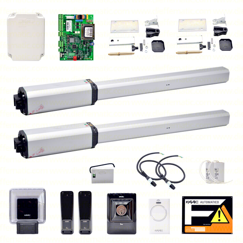 Faac leaderkit automatismo cancello battente faac 105633445 elettrico idraulico