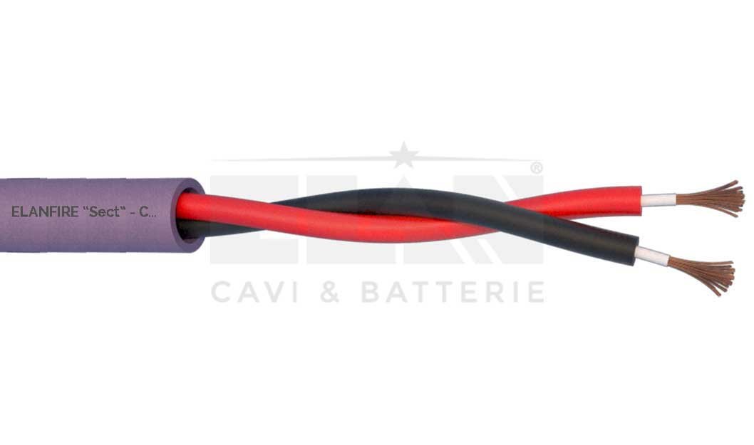 Matassa cavo elan antincendio elanfire evac tw non sch. 2x1,50 272151v 100mt