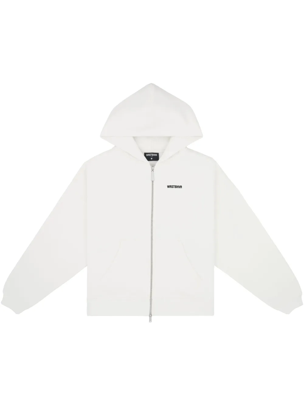 WRSTBHVR logo-print hoodie - Bianco