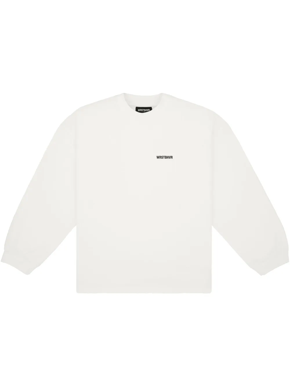 WRSTBHVR logo-print sweatshirt - Bianco