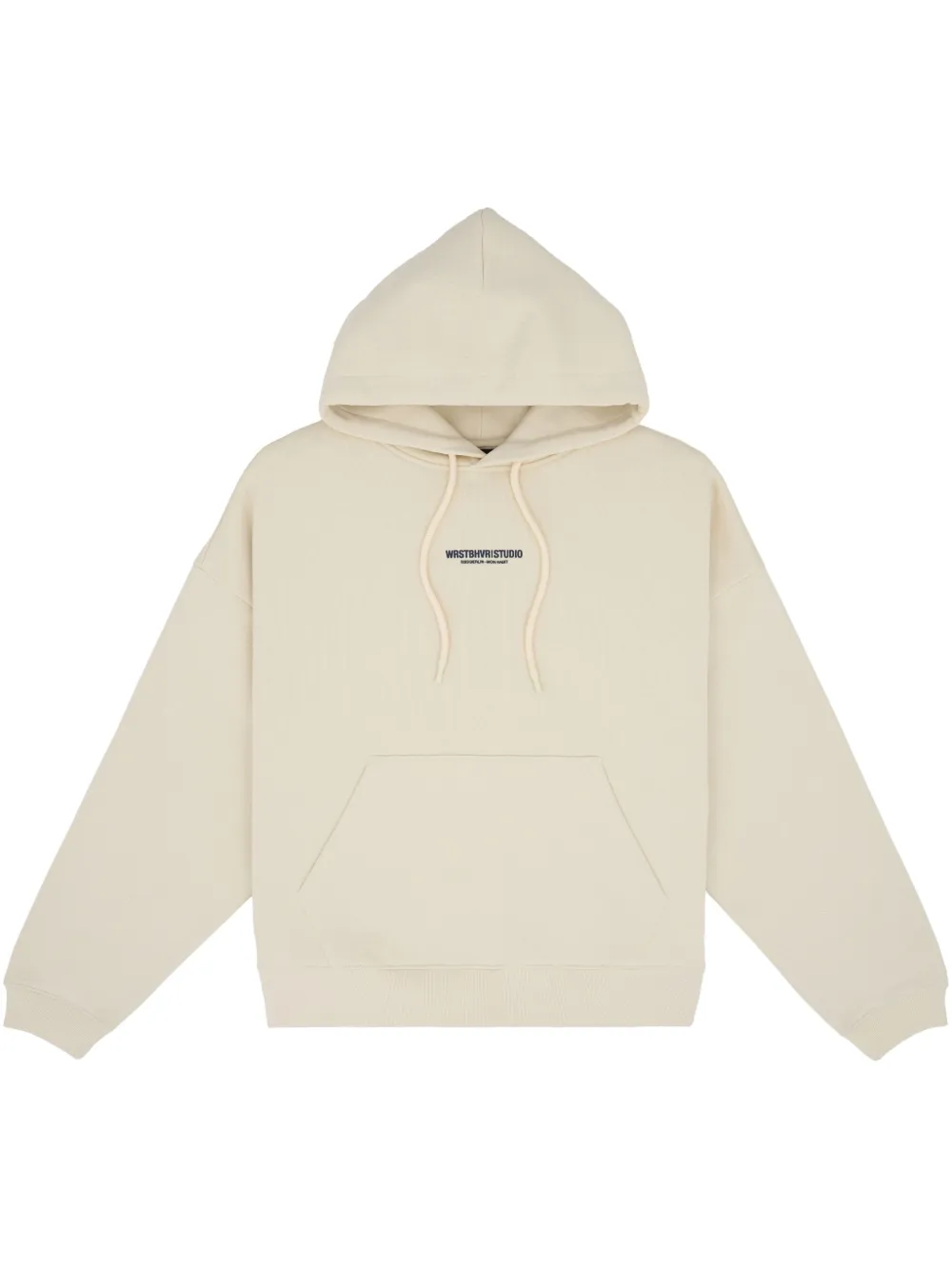 WRSTBHVR logo-print hoodie - Toni neutri