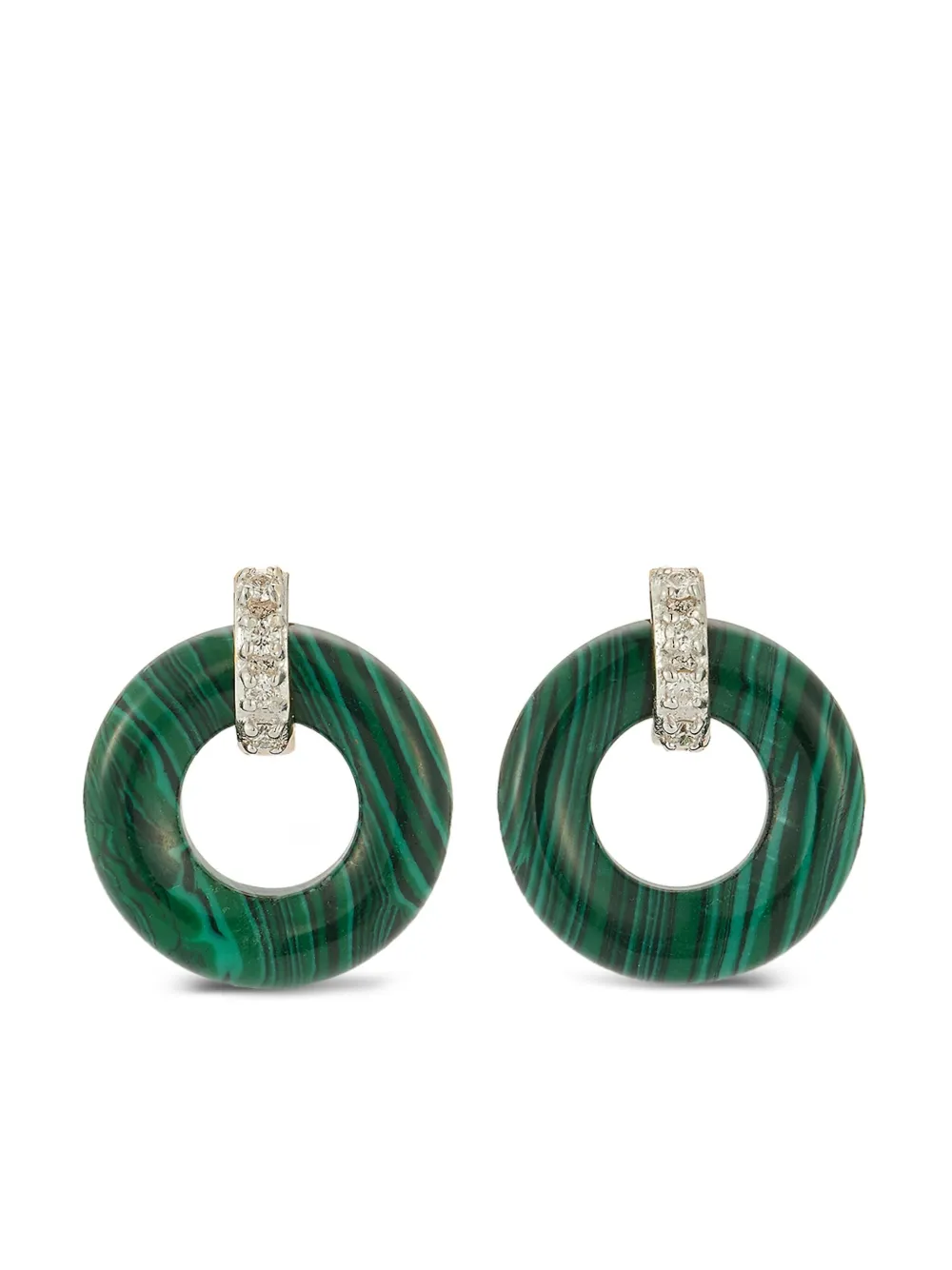 Mateo Diamond Donut earrings - Verde