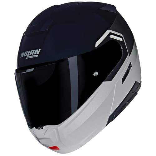 Casco Modulare Nolan N90-3 Verniciatura Speciale 06 N-Com 343 Bianco Nero Tg M