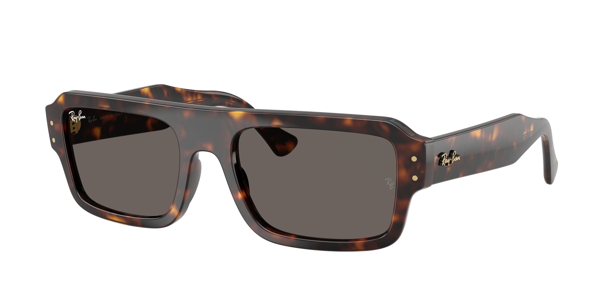 Ray - Ban Unisex Rb4454 Lukas 1359B1 Occhiali Da Sole Acetato Tartaruga Grigio Squadrata Normale