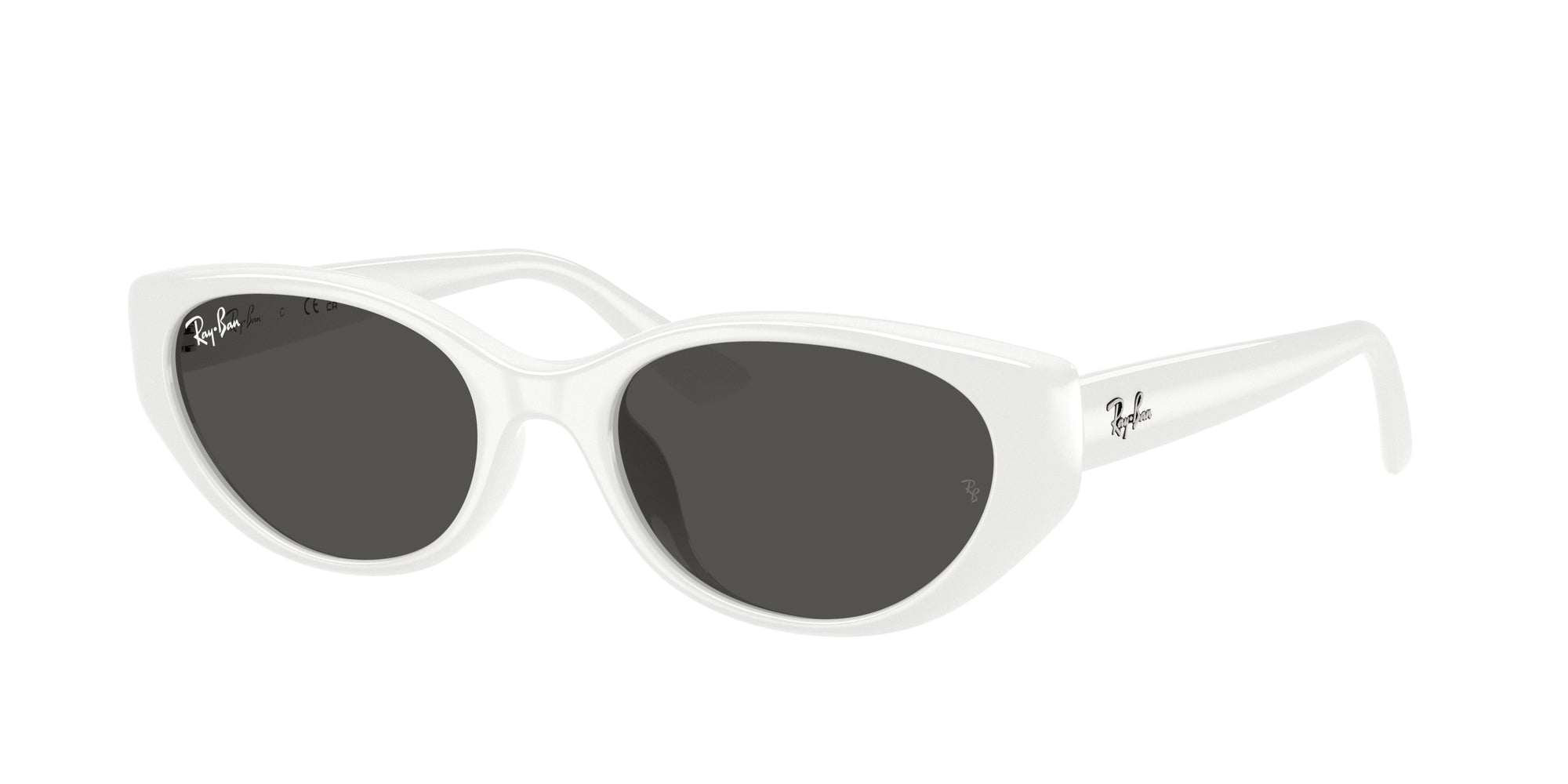Ray - Ban Unisex Rb4457D  677287 Occhiali Da Sole Iniettato Bianco Grigio Pillow Normale