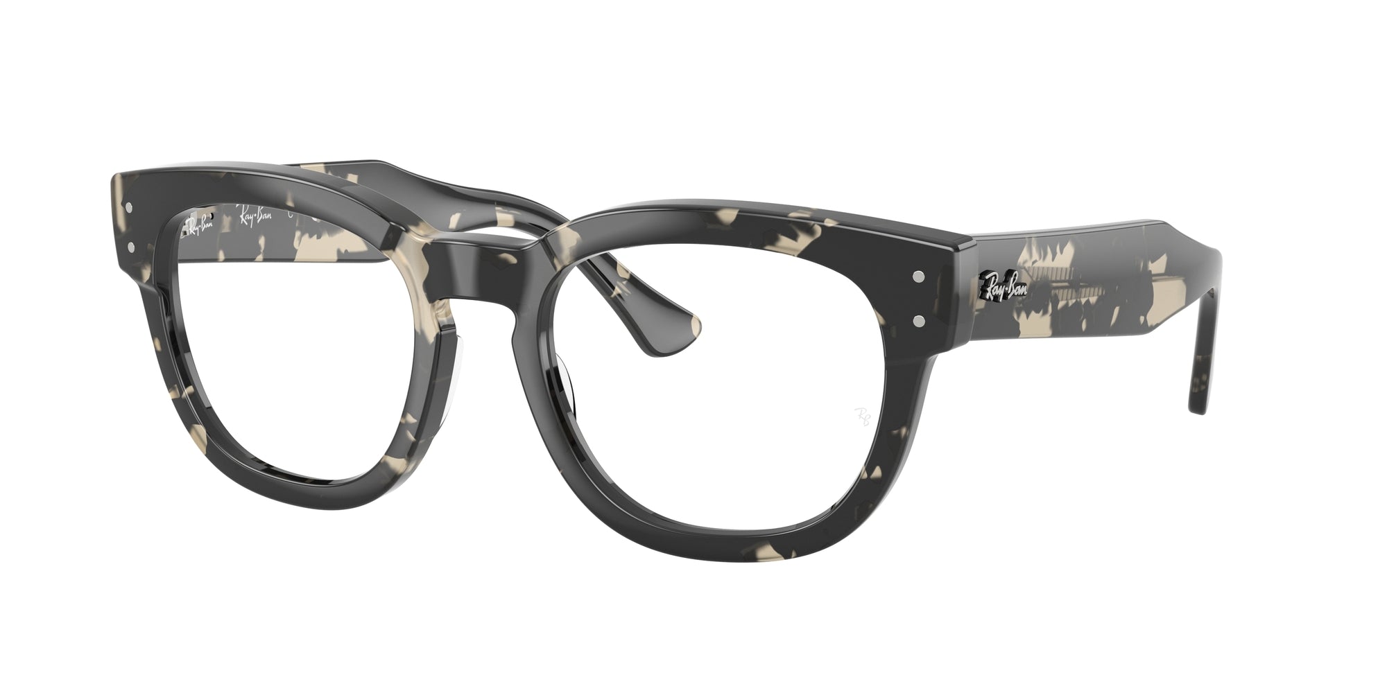 Ray - Ban Unisex Rx0298V Mega Hawkeye 8117 Montature Da Vista Acetato Tartaruga Trasparente Squadrata Normale