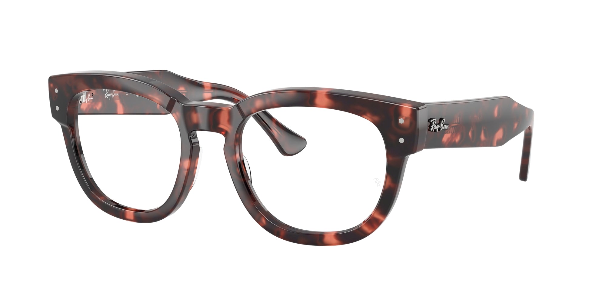 Ray - Ban Unisex Rx0298V Mega Hawkeye 8118 Montature Da Vista Acetato Tartaruga Trasparente Squadrata Normale