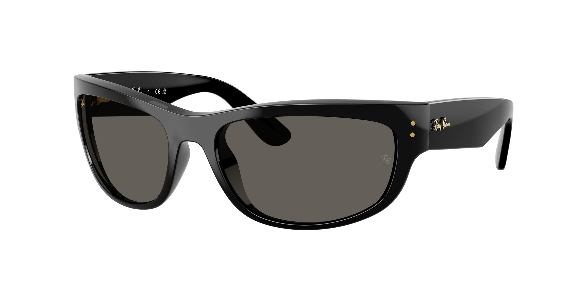Ray - Ban Unisex Rb2289 Mega Balorama 6826J5 Occhiali Da Sole Acetato Nero Grigio Pillow Normale