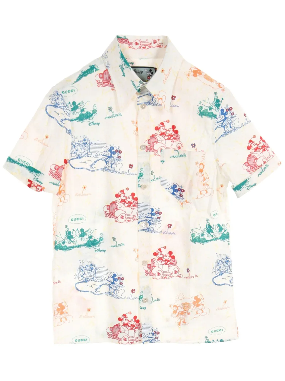 Gucci Pre-Owned Camicia in cotone Gucci x Disney anni 2010 - Bianco