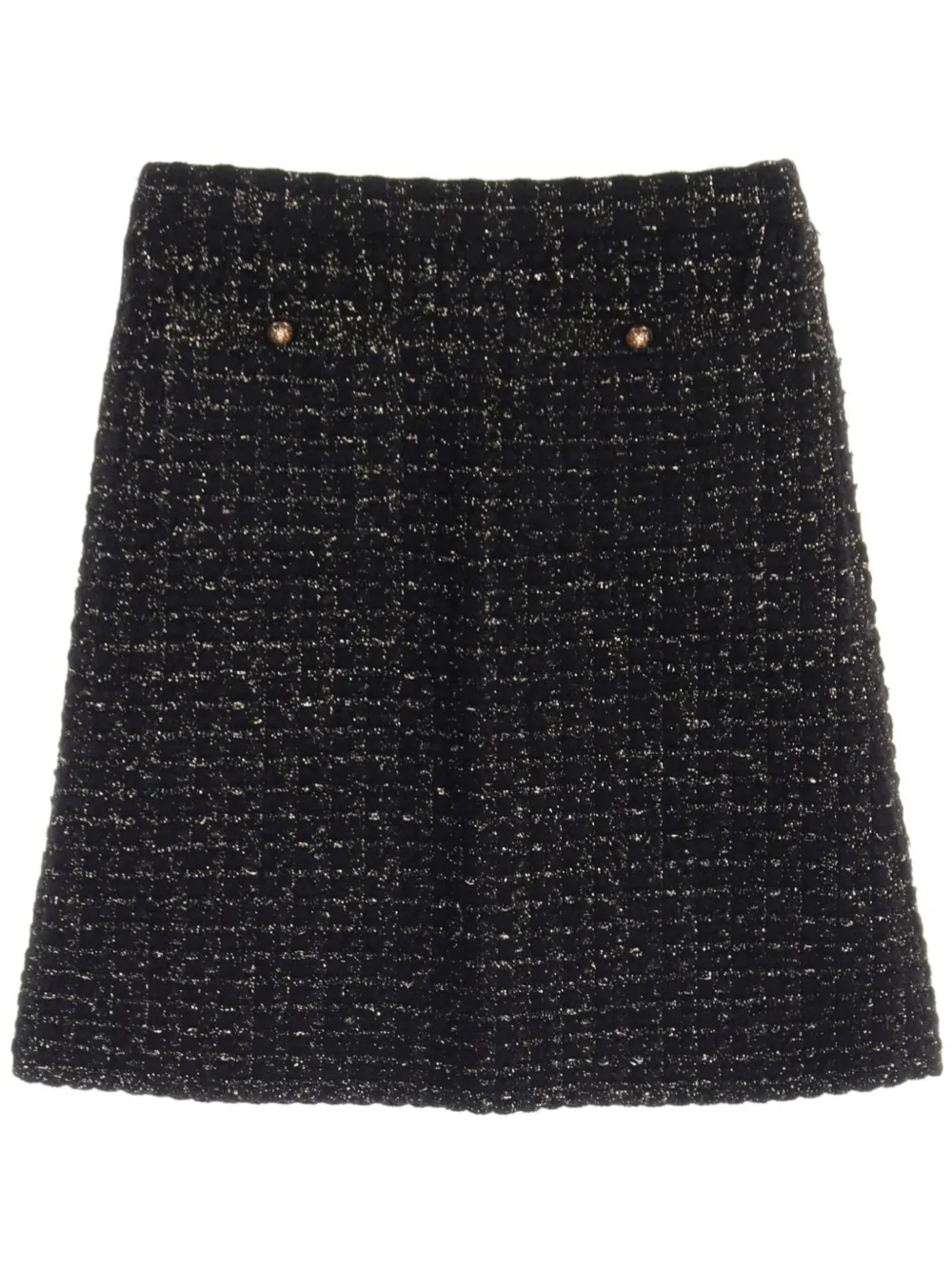 CHANEL Pre-Owned 1986-1988 tweed skirt - Nero