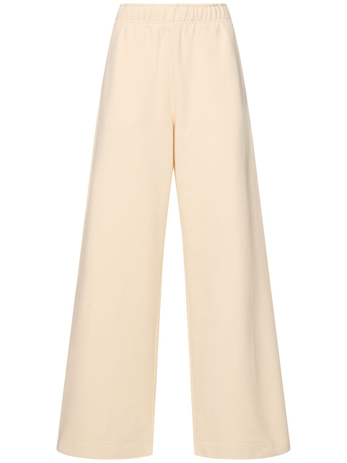Wide Leg Cotton Track Pants