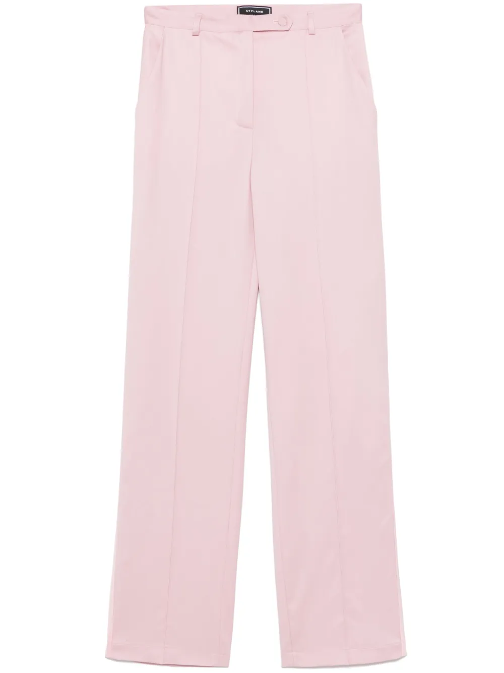 STYLAND grosgrain-stripe trousers - Rosa