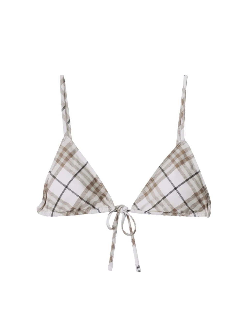 Burberry checkered bikini top - Toni neutri