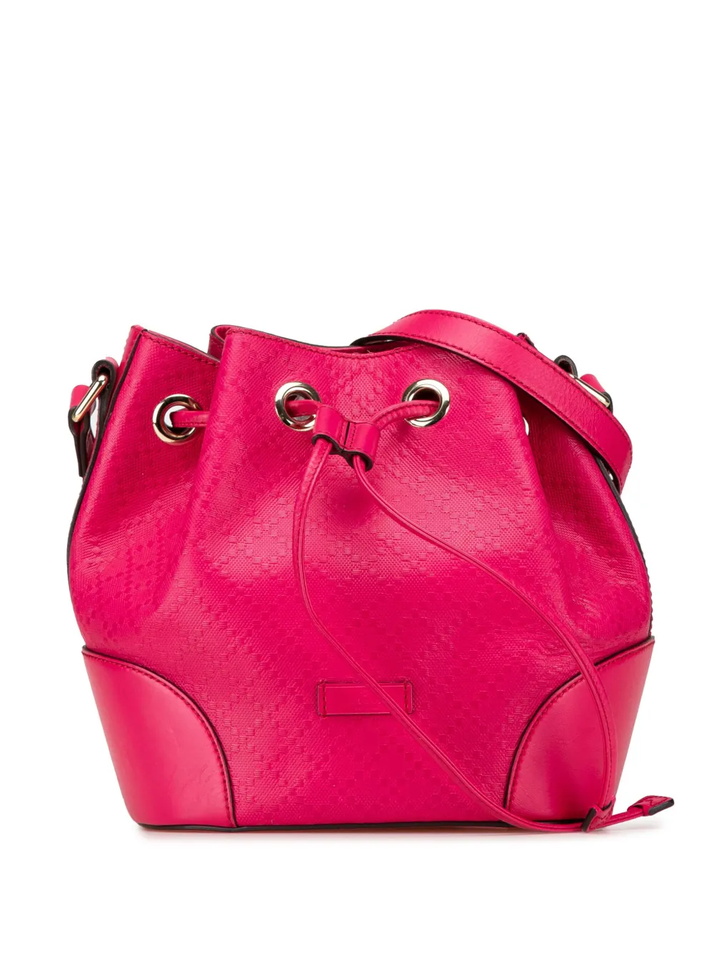 Gucci Pre-Owned 2000-2015 Diamante Leather Bright bucket bag - Rosa