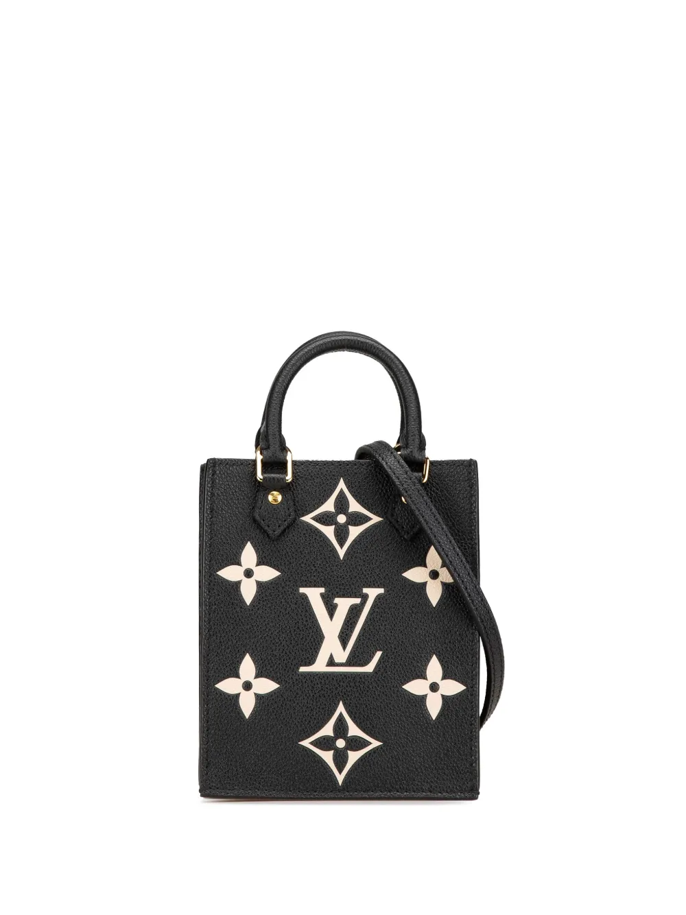 Louis Vuitton Pre-Owned 2021 Bicolor Monogram Empreinte Petit Sac Plat satchel - Nero