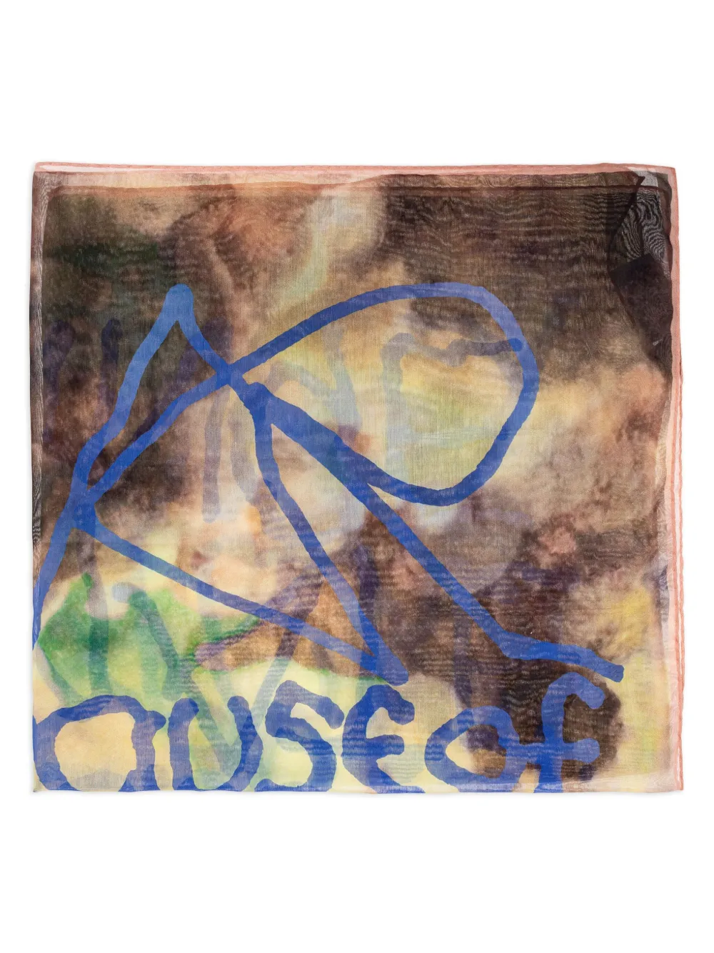 Vivienne Westwood abstract-pattern print scarf - Toni neutri