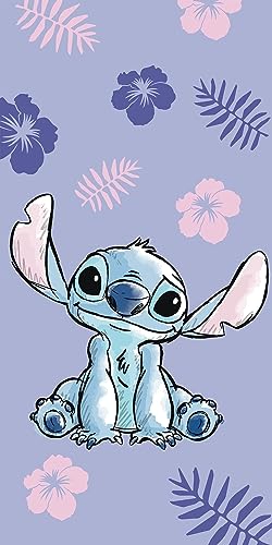 Jerry Fabrics Disney Lilo & Stitch - Toalla De Ducha (70 X 140 Cm)