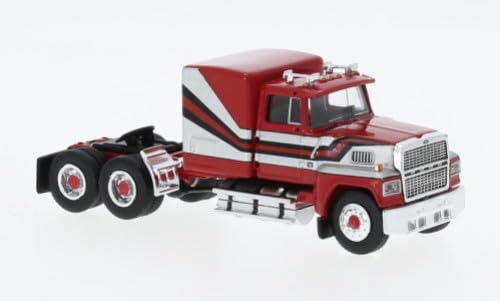 Brekina 85875 Ford Ltl 9000, Rosso/Argento, Us Truck Modello 1:87 (H0)