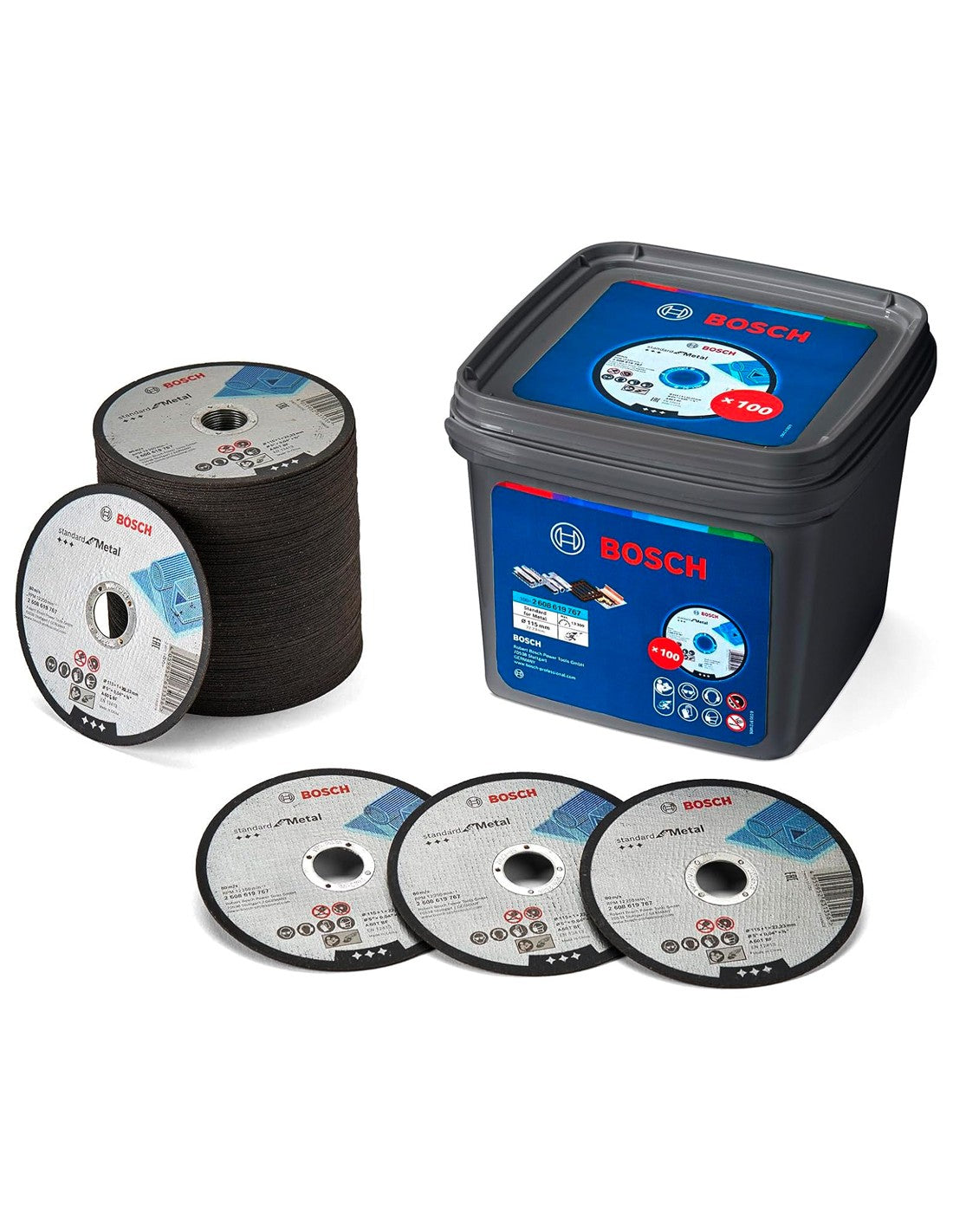 Bosch professional cubo 100 dischi bosch standard 115x1mm (0 615 997.. 4059952721460