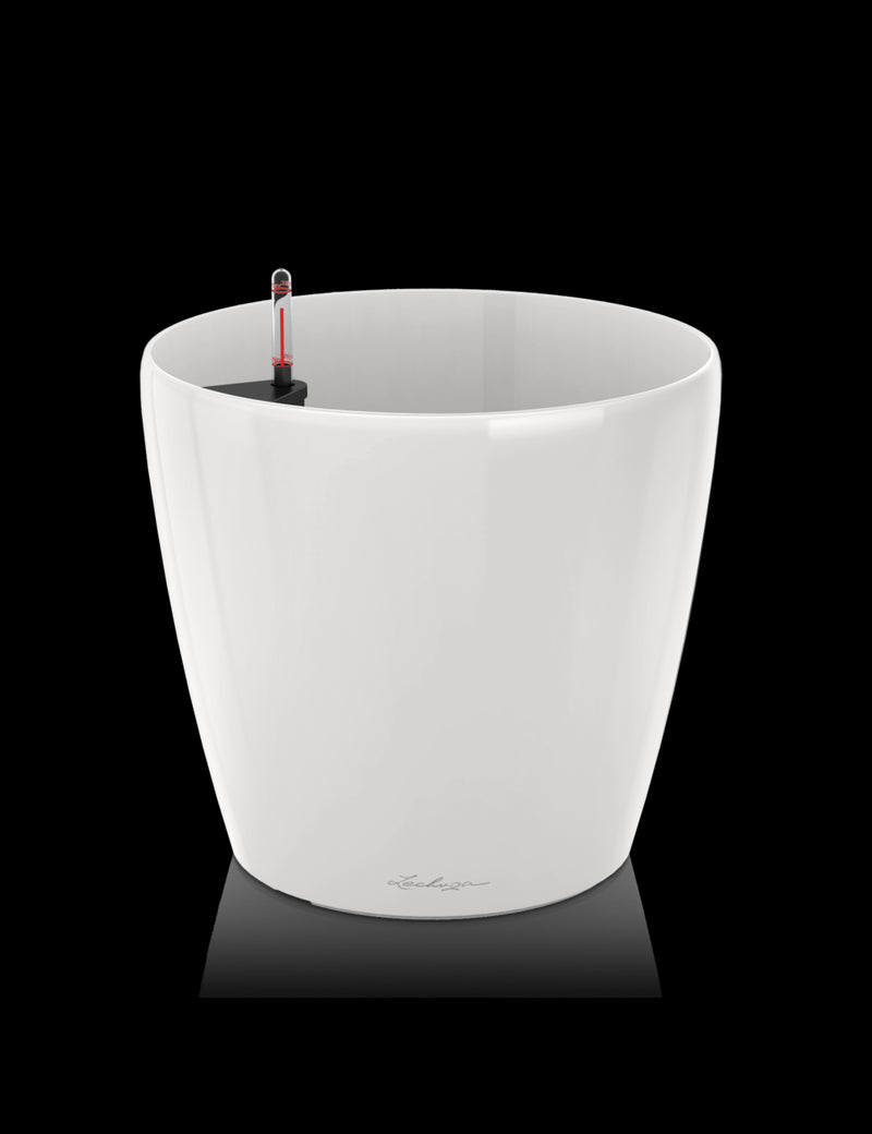 Vaso da interno e esterno classico premium | 60 cm - bianco lucido