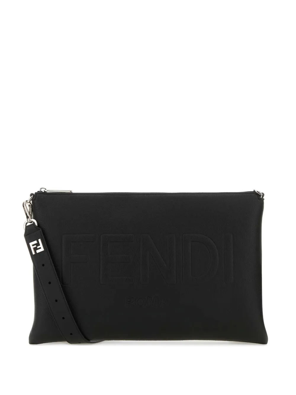 FENDI leather clutch bag - Nero