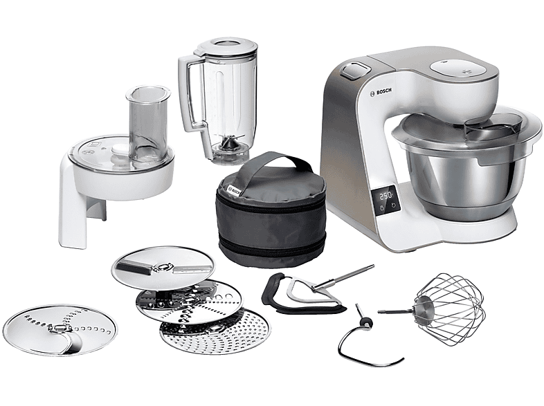 Bosch Mum5Xw20 Impastatrice Planetaria, 1000 W, Capacità Ciotola 3,9 L, Bianco