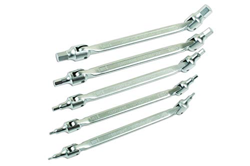 Laser 7480 Double Ended Flexible Hex Bit Set 5Pc