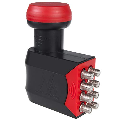 Maclean Mctv-258 Premium Octo Lnb - Convertitore Satellitare Digitale, Impermeabile, 3D, Full Hd, 0,3 Db, Fino A 8 Partecipanti