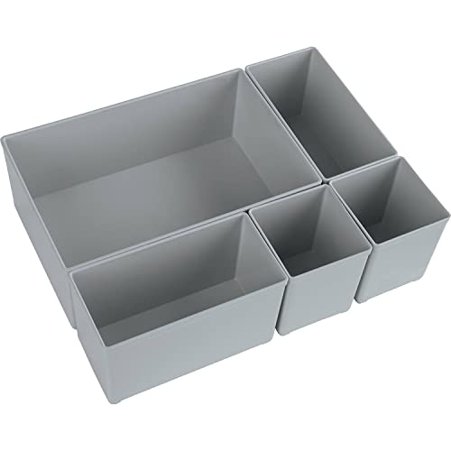 Makita P-84171 - Set Da 5 Pezzi, 5 Scatole, Altezza 70 Mm, Adatto Per Scatola Di Stoccaggio Makita