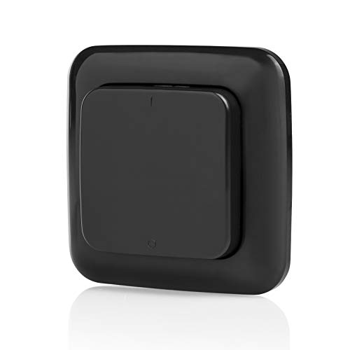 Interruttore Da Parete Senza Fili - Per Esterni - Funzionamento A Batteria - Plug & Connect - Smartwares - Sh4-90160, Nero