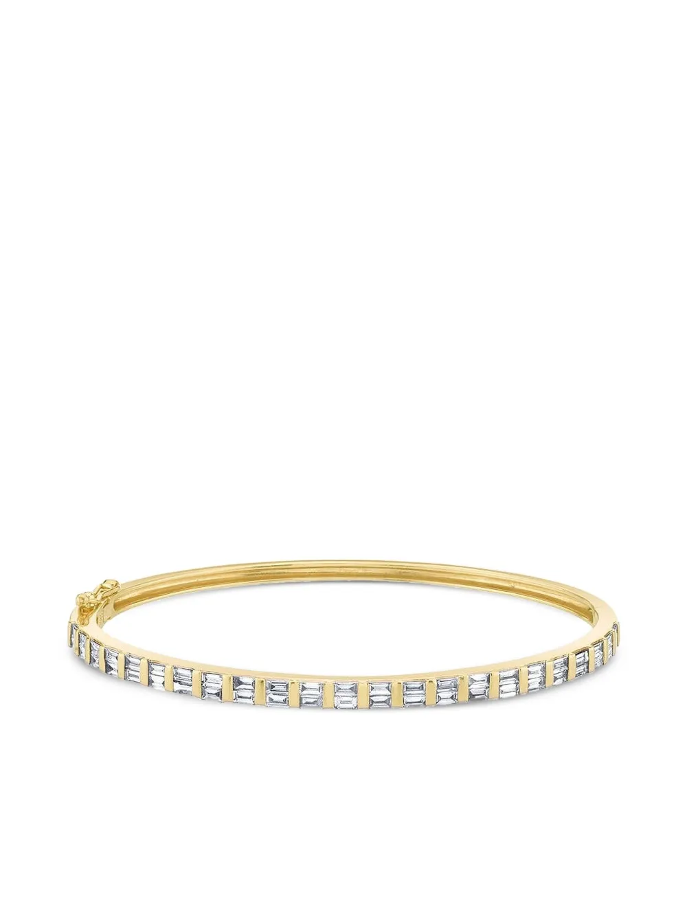 SHAY 18K yellow gold Half-Essential diamonds bangle - Oro