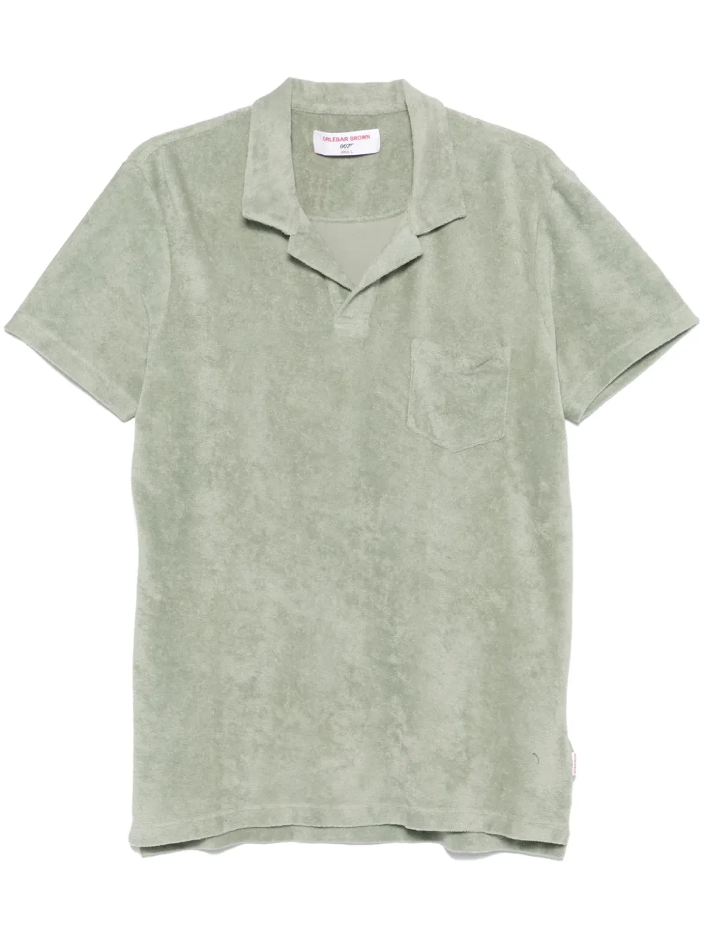 Orlebar Brown Polo in spugna 007 - Verde