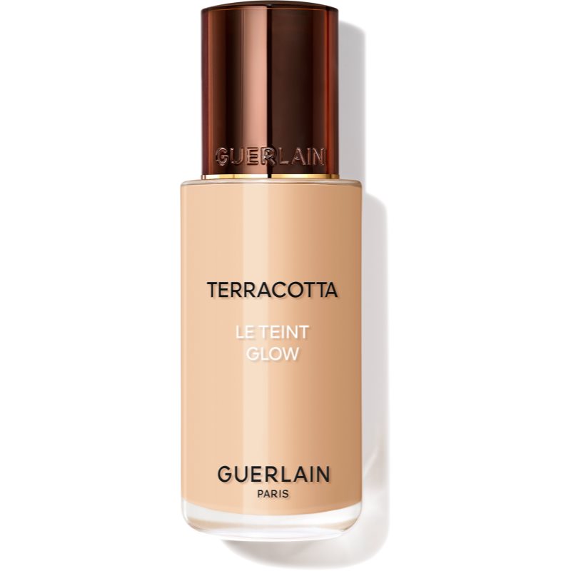 Guerlain Terracotta Le Teint Glow Fondotinta Illuminante Liquido Per Un Look Naturale Colore 2W Warm 35 Ml