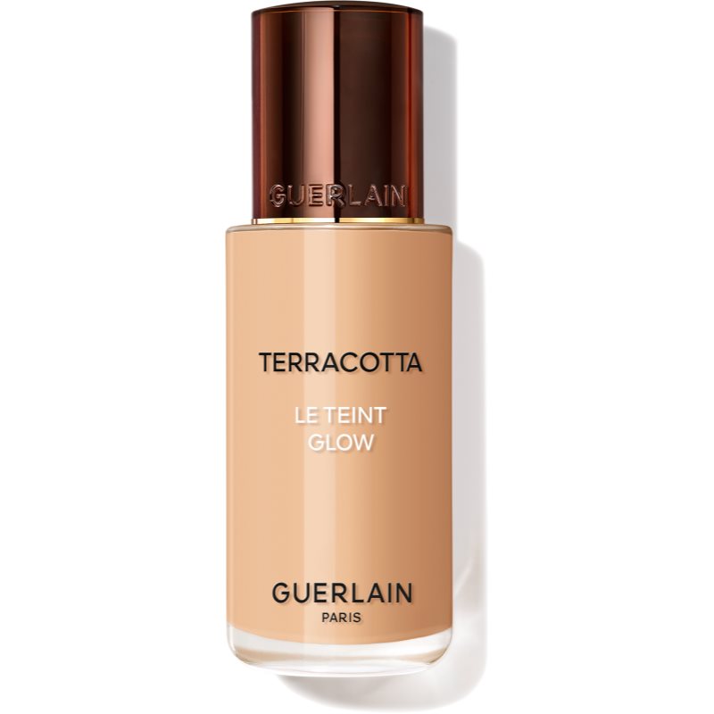 Guerlain Terracotta Le Teint Glow Fondotinta Illuminante Liquido Per Un Look Naturale Colore 3,5W Warm 35 Ml
