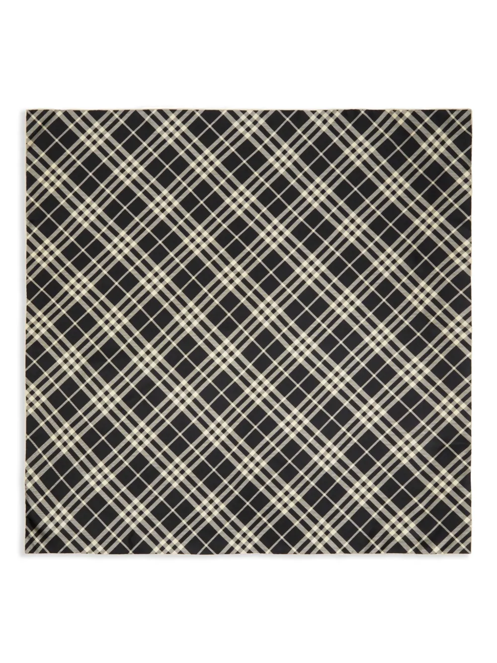 Burberry check scarf - Nero