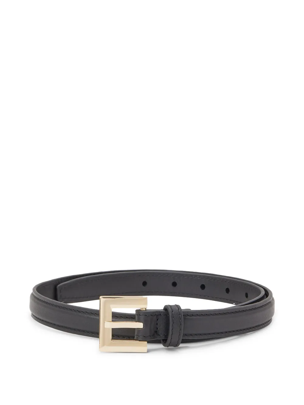 ANINE BING buckle leather belt - Nero