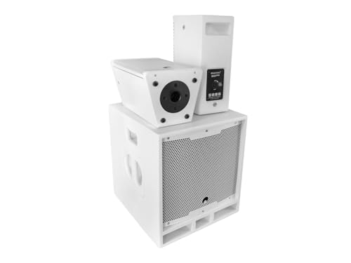 Omnitronic Maxx-1206Dsp 2.1 - Sistema Attivo, Colore: Bianco